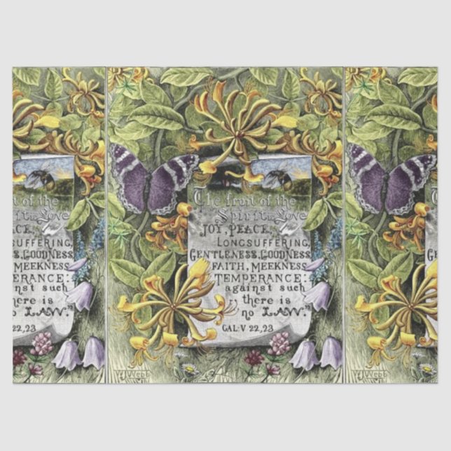 Die Früchte des Geistes Seidenpapier (Vorderseite)