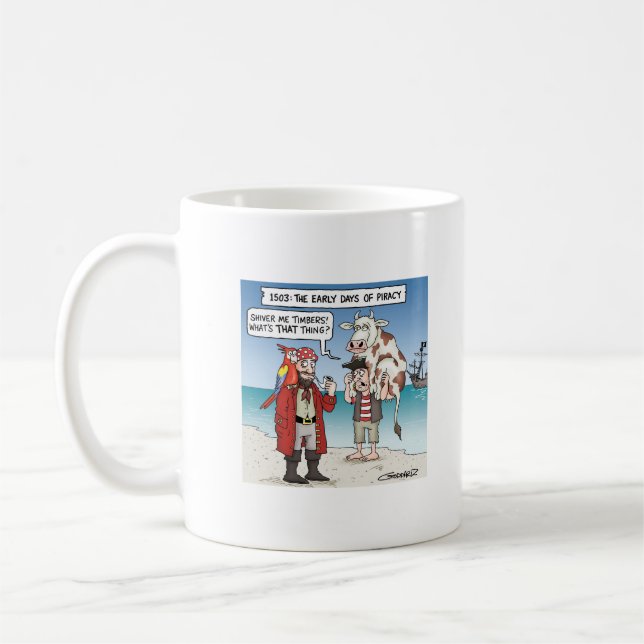 Die frühen Tage der Piraterie Kaffeetasse (Links)