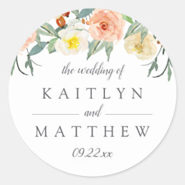 Die Frühjahrssammlung blüht auf Runder Aufkleber