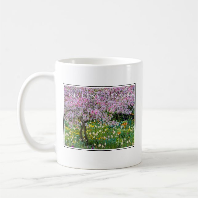 Die Frühlingszeit im Garten von Claude Monet Kaffeetasse (Links)