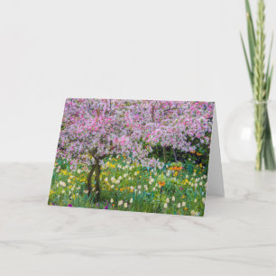 Die Frühlingszeit im Garten von Claude Monet Karte