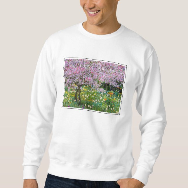 Die Frühlingszeit im Garten von Claude Monet Sweatshirt (Vorderseite)