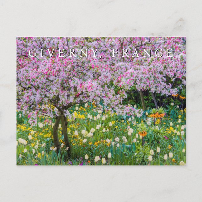 Die Frühlingszeit im Garten von Claude Monet | Vie Postkarte (Vorderseite)