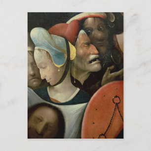 Die Führung des Kreuzes zeigt drei Gesichter Postkarte