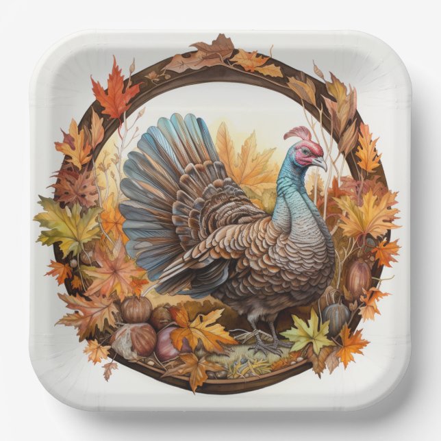 Die Fülle der Natur: Ernte der Freuden Pappteller (Vorderseite)