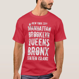 Die fünf Boroughs NYC T-Shirt