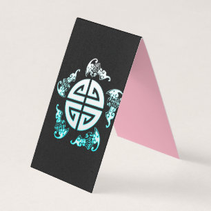 Die fünf großen Segnungen: Glück, Gesundheit, Tuge Visitenkarten