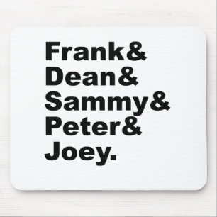 Die fünf Ratten Frank Dean Sammy Joey & Peter Mousepad