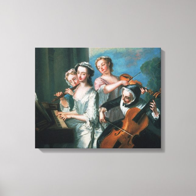 Die fünf Sinne Leinwanddruck (Vorderseite)