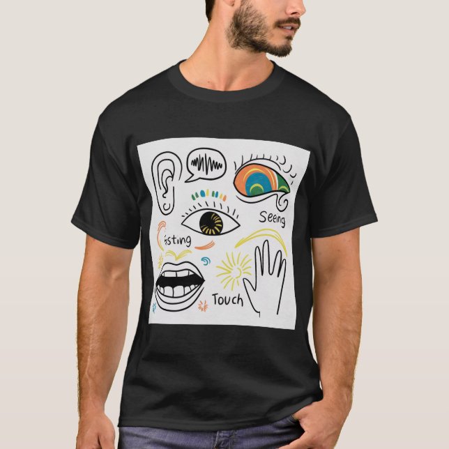 Die fünf Sinne T-Shirt (Vorderseite)