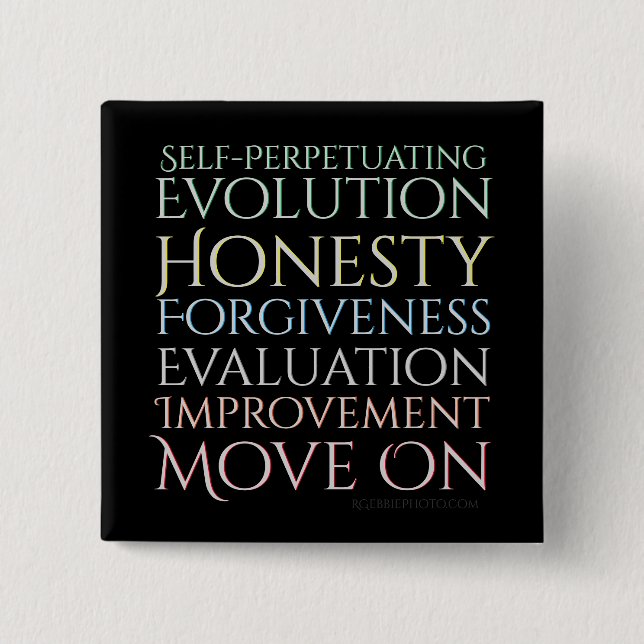 Die fünf Tasten, die die Evolution selbst bestimme Button (Vorderseite)