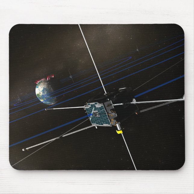 Die fünf THEMIS-Raumsonden im Orbit Mousepad (Vorne)
