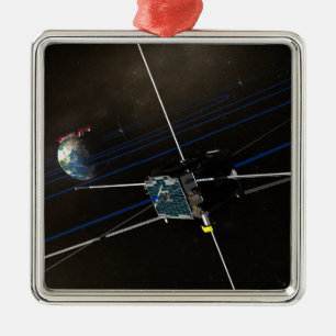 Die fünf THEMIS-Raumsonden im Orbit Silbernes Ornament