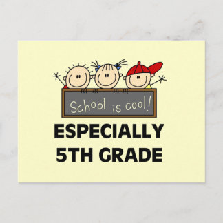 Die fünfte Grade School ist Coole Tshirts und Gesc Postkarte