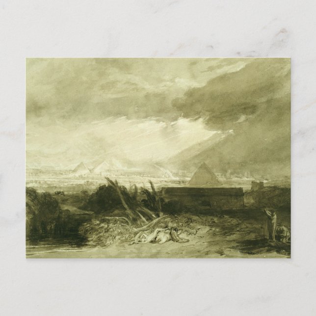 Die fünfte Pest Ägyptens, 1806-10 Postkarte (Vorderseite)