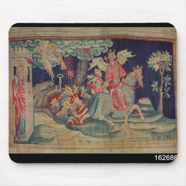 Die fünfte Trompete und die Heuschrecken Mousepad (Vorne)