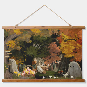 Die Fungi Nahrung Wandteppich Mit Holzrahmen