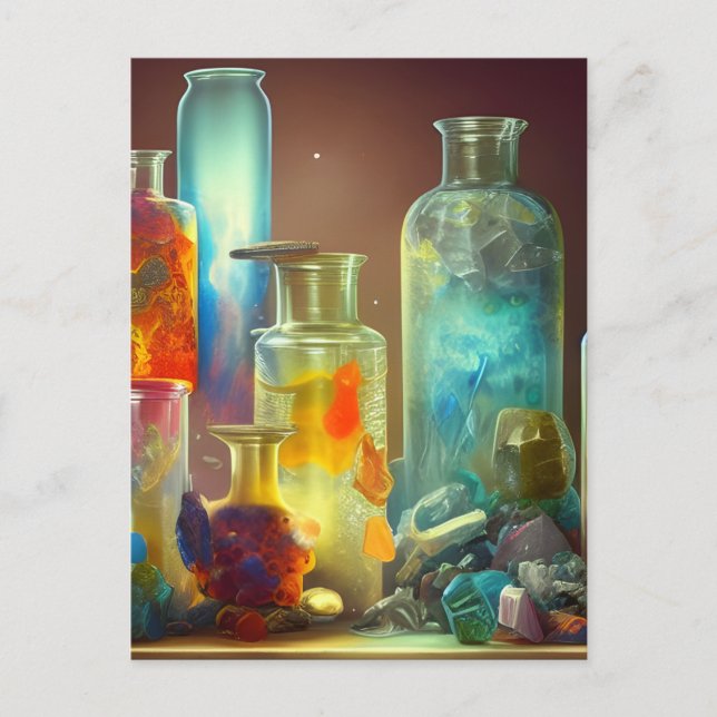 Die funktionierende Fantasie des Alchemisten Postkarte (Vorderseite)