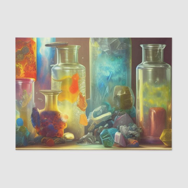 Die funktionierende Fantasie des Alchemisten Seidenpapier (Vorderseite)