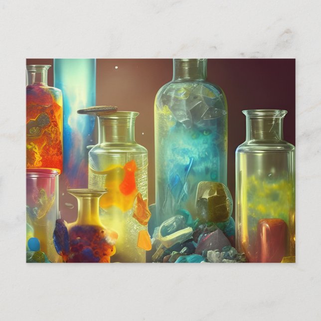 Die funktionierende Fantasiekunst des Alchemisten Postkarte (Vorderseite)