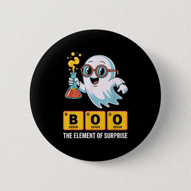 Die Funny Ghost Chemie boo das Element der Überras Button (Vorderseite)