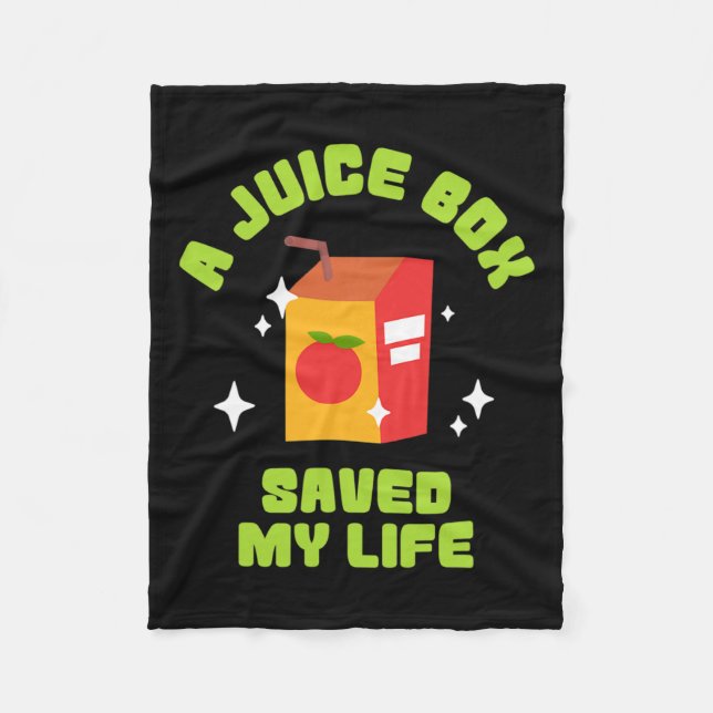 Die Funny Juice Box Rettete meinen Lebensstandard  Fleecedecke (Vorderseite)