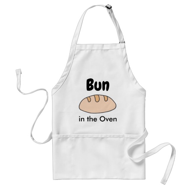 Die Funny Pregnancy Bun im Oven Schürze (Vorne)
