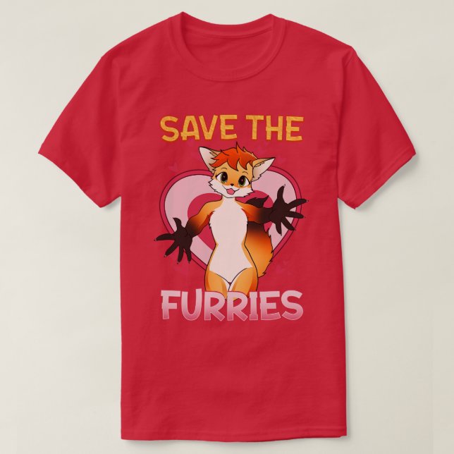 Die Furries I Fandom Cosplay 9 gerettet T-Shirt (Design vorne)