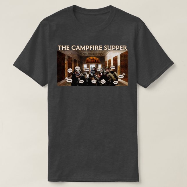 Die Furz des Campfire Supper Blazing Saddles T-Shirt (Design vorne)