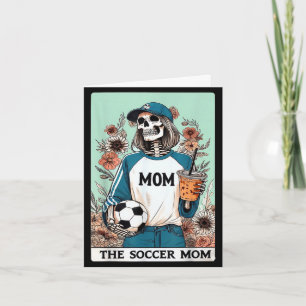 Die Fußballmutter Tarotkarte Halloween Skelett Mut Karte