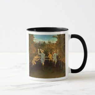 Die Fußballspieler, 1908 (Öl auf Leinwand) Tasse