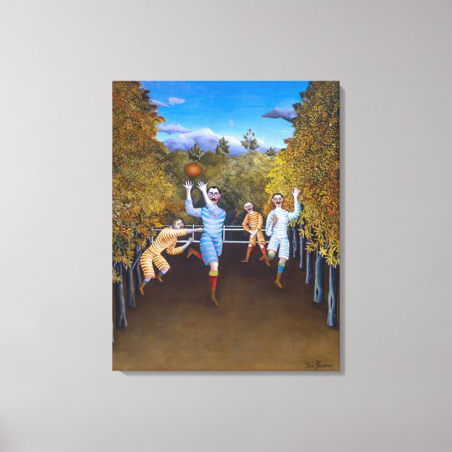 Die Fußballspieler | Henri Rousseau | Leinwanddruck (Vorderseite)