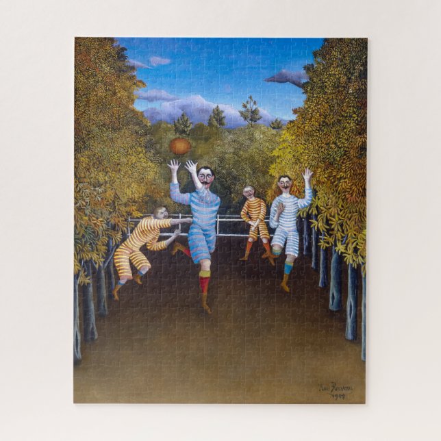Die Fußballspieler | Henri Rousseau | Puzzle (Vertikal)
