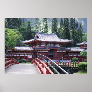 Die Fußbrücke - Byodo-In-Tempel Poster