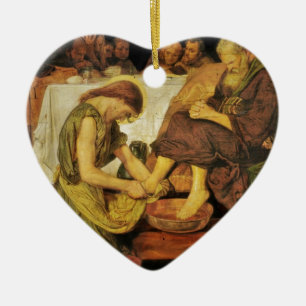 Die Füße Jesus-Schülers Keramikornament
