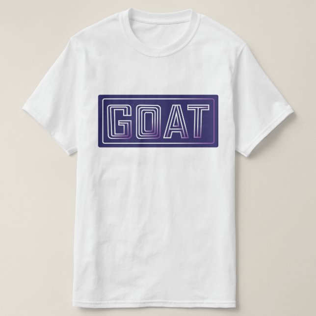 Die G.O.A.T oben T-Shirt (Design vorne)