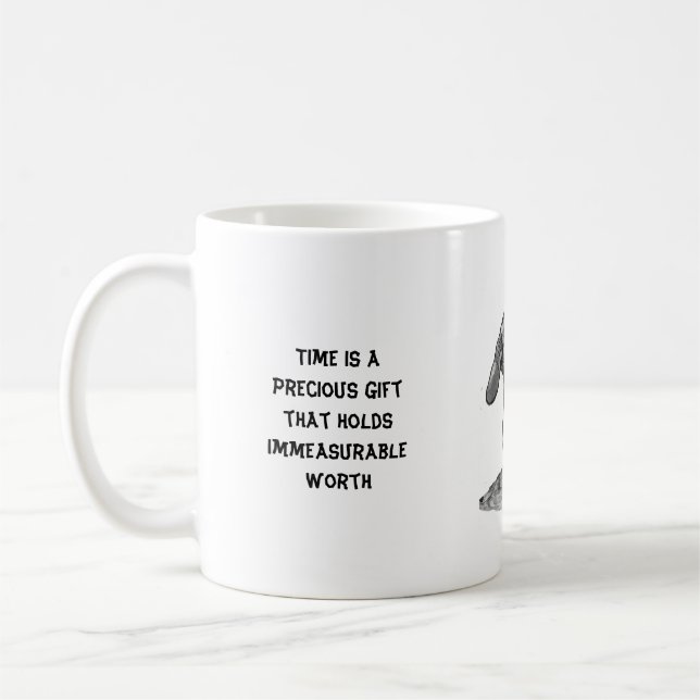 Die Gabe der Zeit Kaffeetasse (Links)