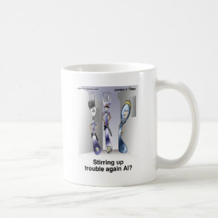 Die Gabel Polizei Lustige Cartoon Geschenke & Samm Tasse