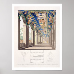 Die Galerie der Psyche am Landhaus Farnesina, Rom Poster