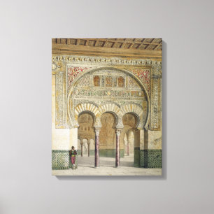 Die Galerie des Gerichtes der Löwen im Alhambra, Leinwanddruck