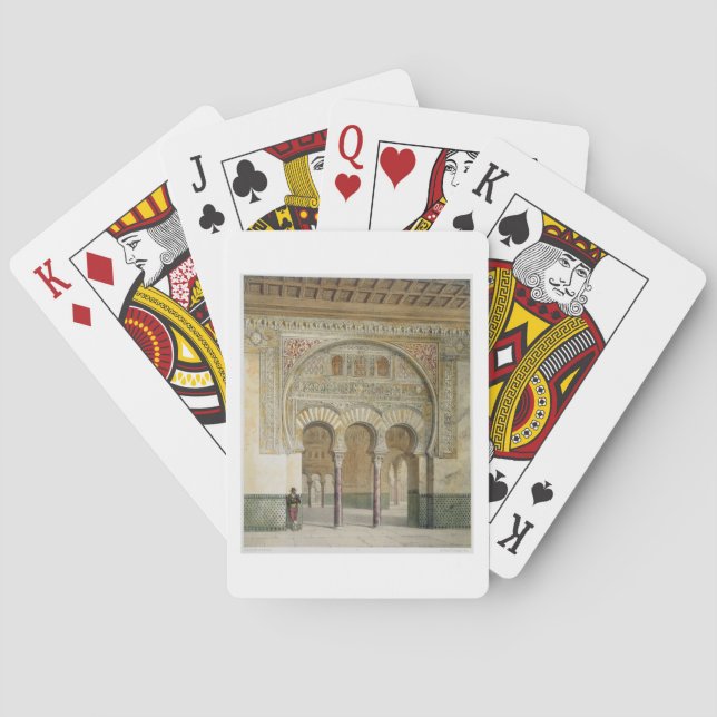 Die Galerie des Gerichtes der Löwen im Alhambra, Spielkarten (Rückseite)