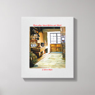 Die galicische Ecke /galician nook ,(Notiz) Leinwanddruck