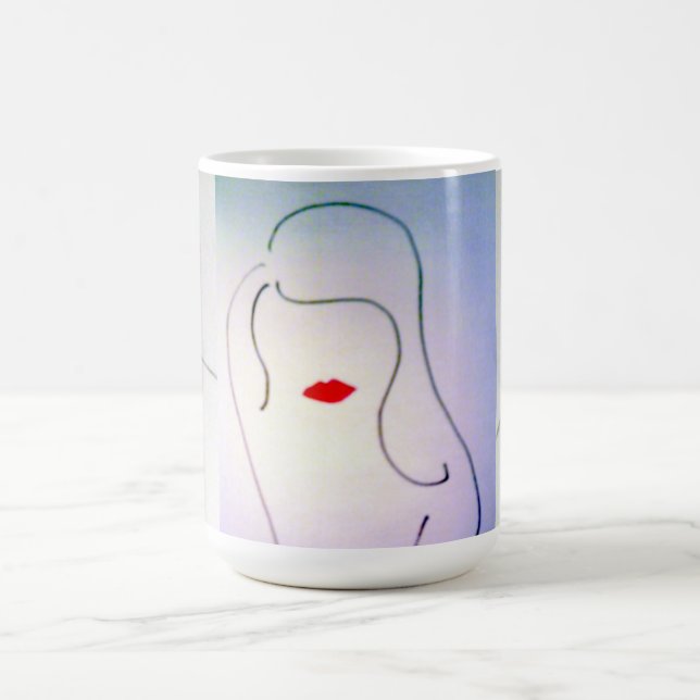 Die Galle trinkt Kaffeetasse (Mittel)