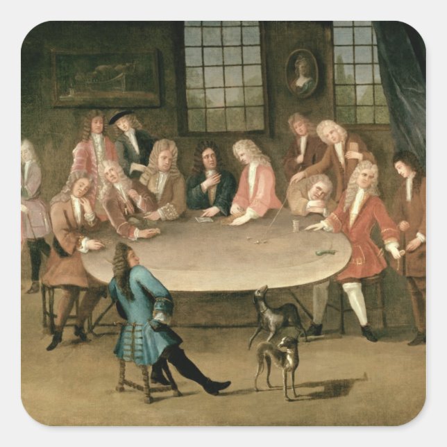 Die Gamblers Quadratischer Aufkleber (Vorderseite)