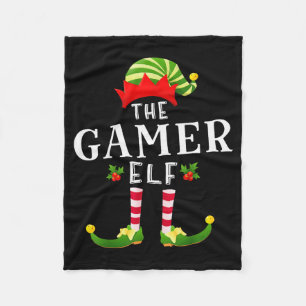 Die Gamer-Elf-Weihnachts-Pyjama Fleecedecke
