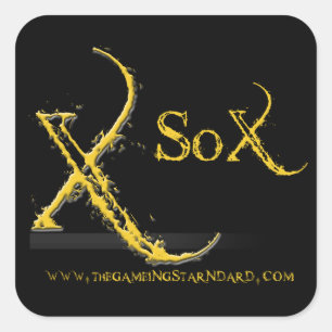 Die Gaming Standard Square Sticker - Schwarz