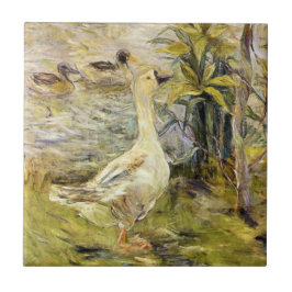 Die Gänse (von Berthe Morisot) Fliese