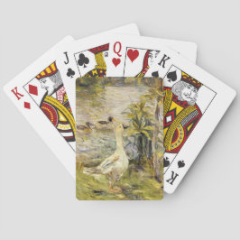 Die Gänse (von Berthe Morisot) Spielkarten