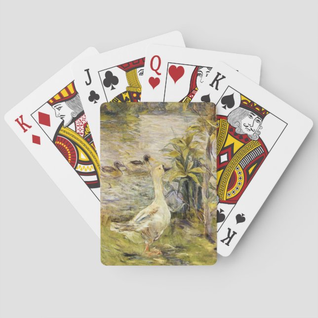 Die Gänse (von Berthe Morisot) Spielkarten (Rückseite)