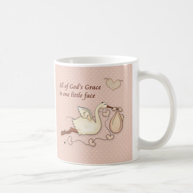 Die ganze Gnade Gottes in einem LIttle-Gesicht Kaffeetasse (Rechts)